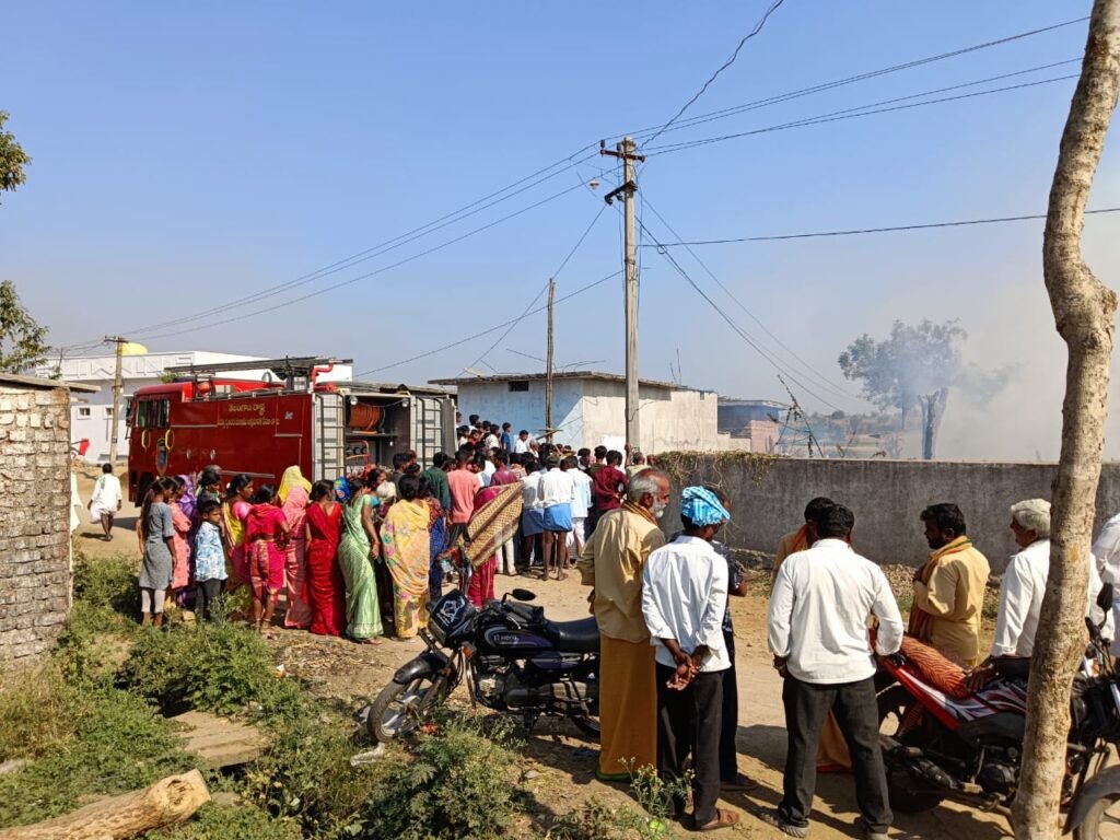 Accidental residential hut fire