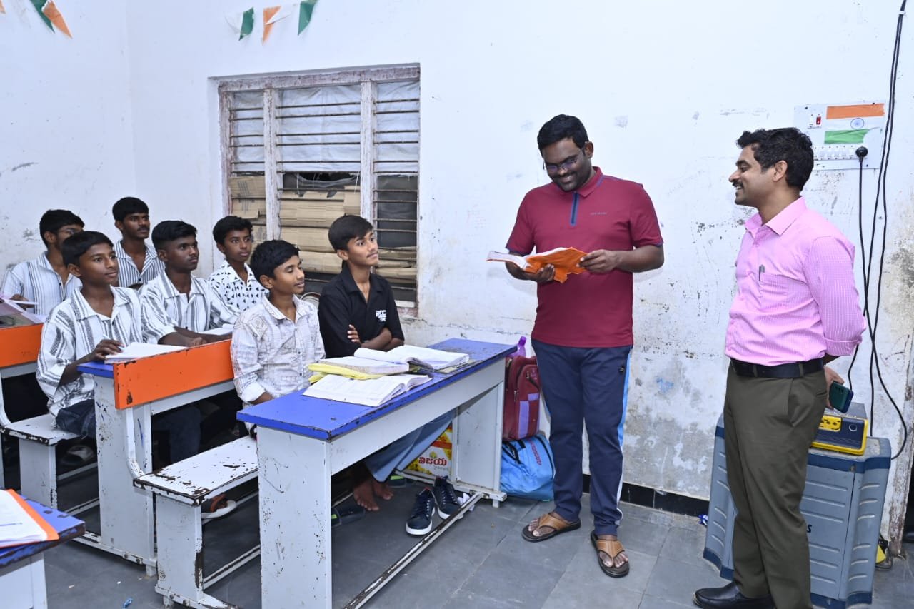 Jyotiba Poole is a collector who stayed overnight at the school