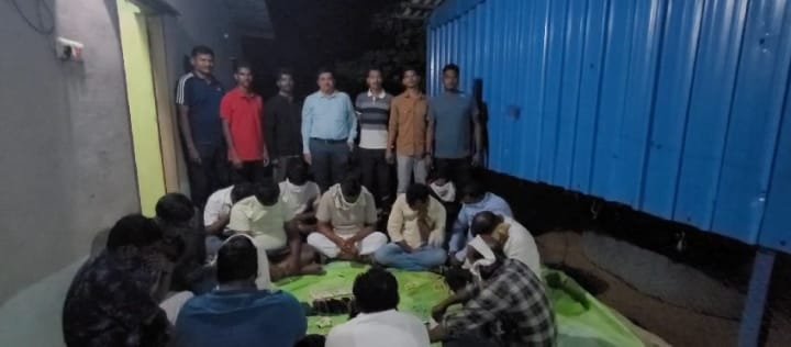 Arrest of poker players