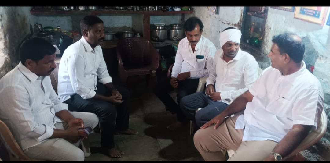 Mutyala Sunil Kumar visited the victim's family