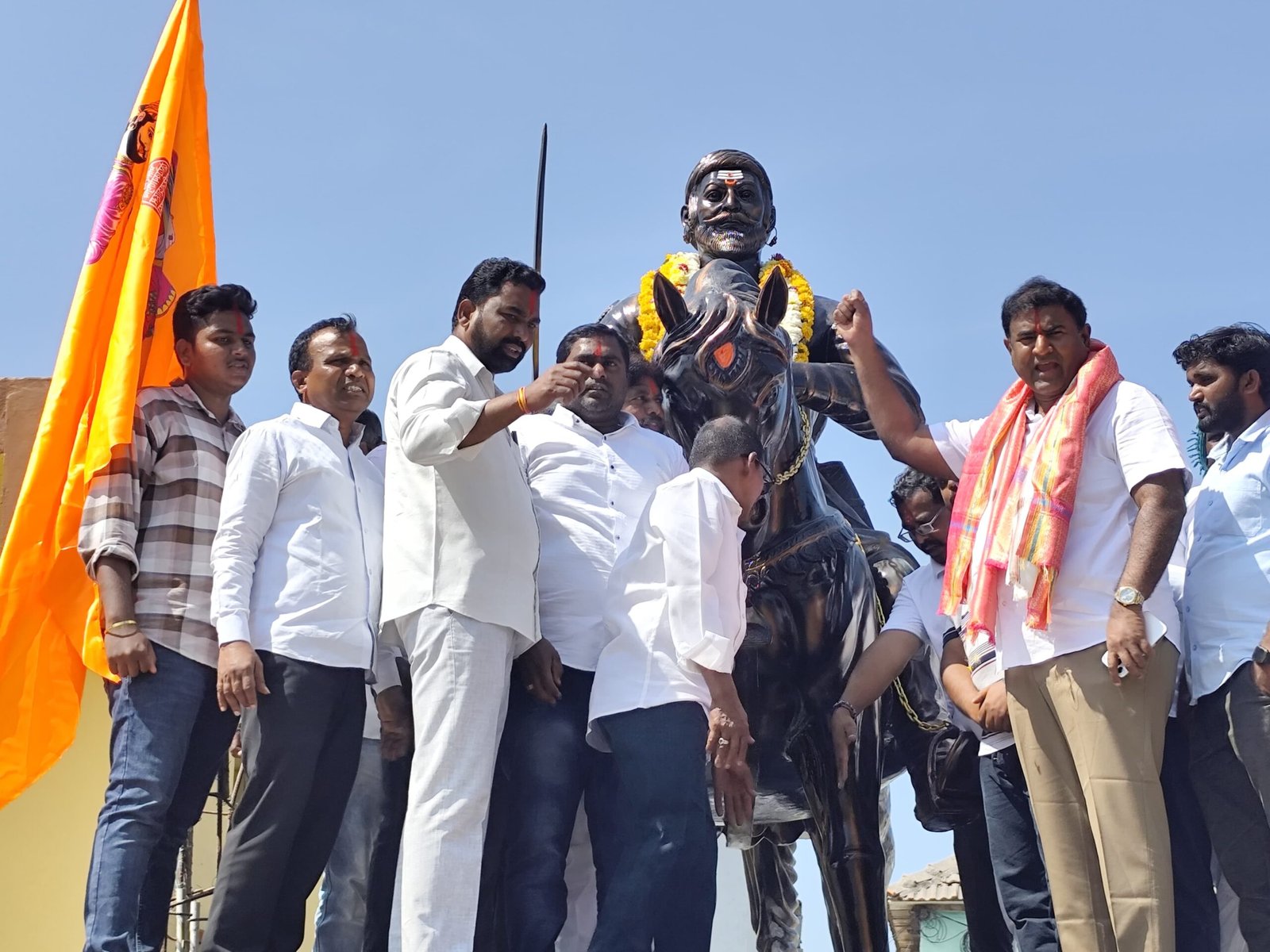 Inauguration of Shivaji statue