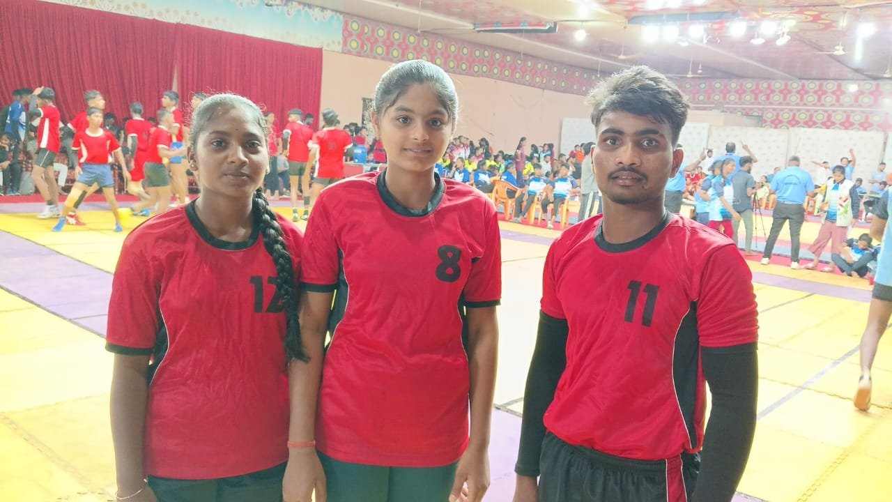 Pitlam students for state level kabaddi competitions