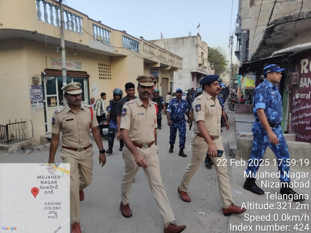 Flag march on the occasion of MLC election