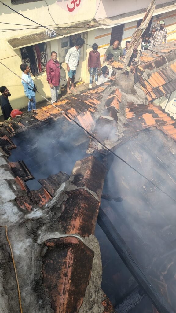 House fire with short circuit