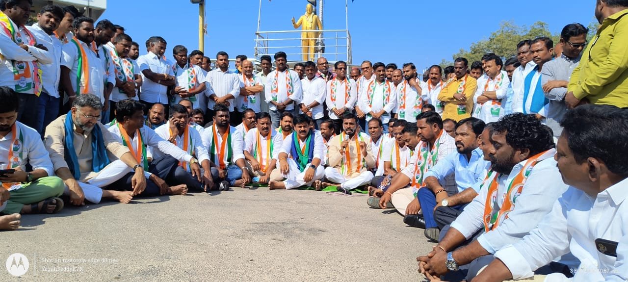 Protest led by Congress Party
