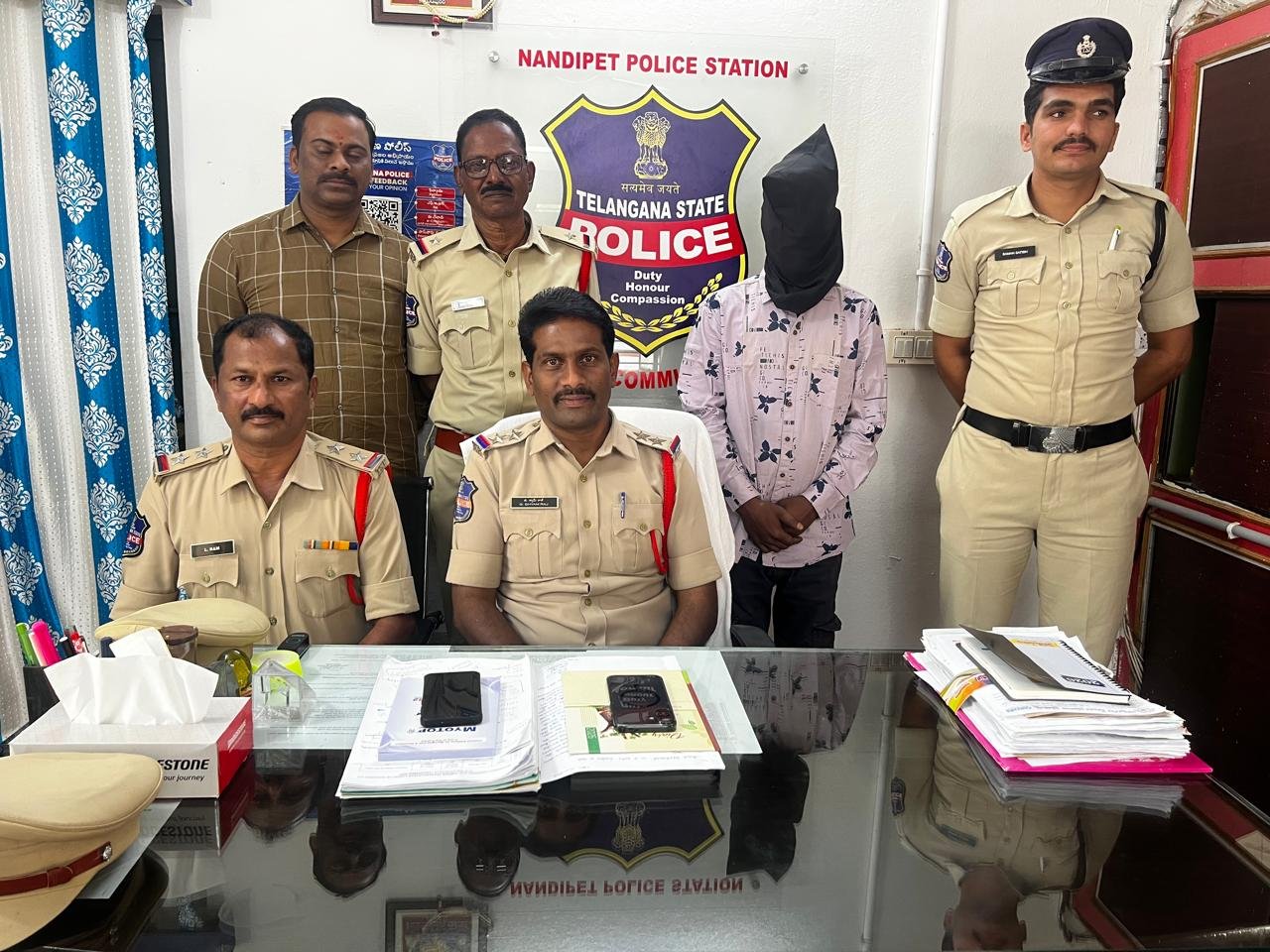 Thief caught during vehicle inspection