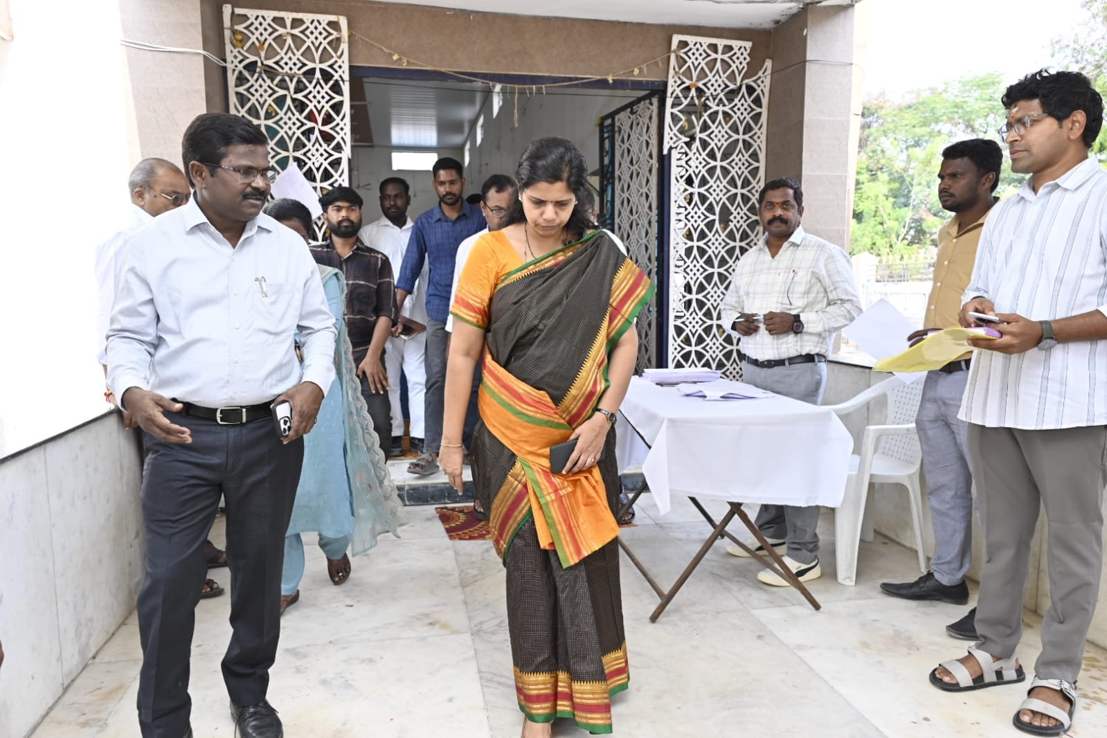 Collector visits nomination centers