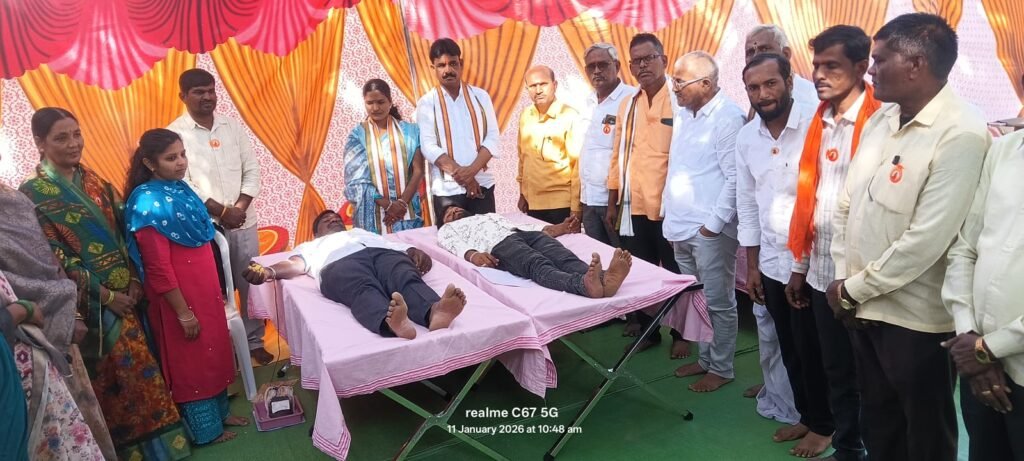 Blood donation camp begins in Madnur