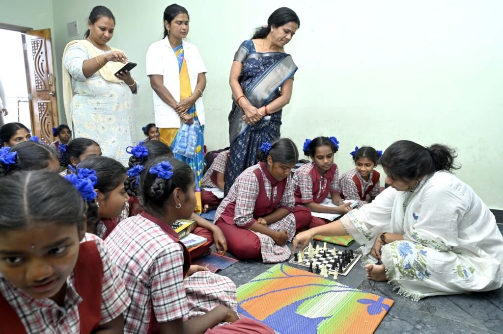 Collector visits KGBV school