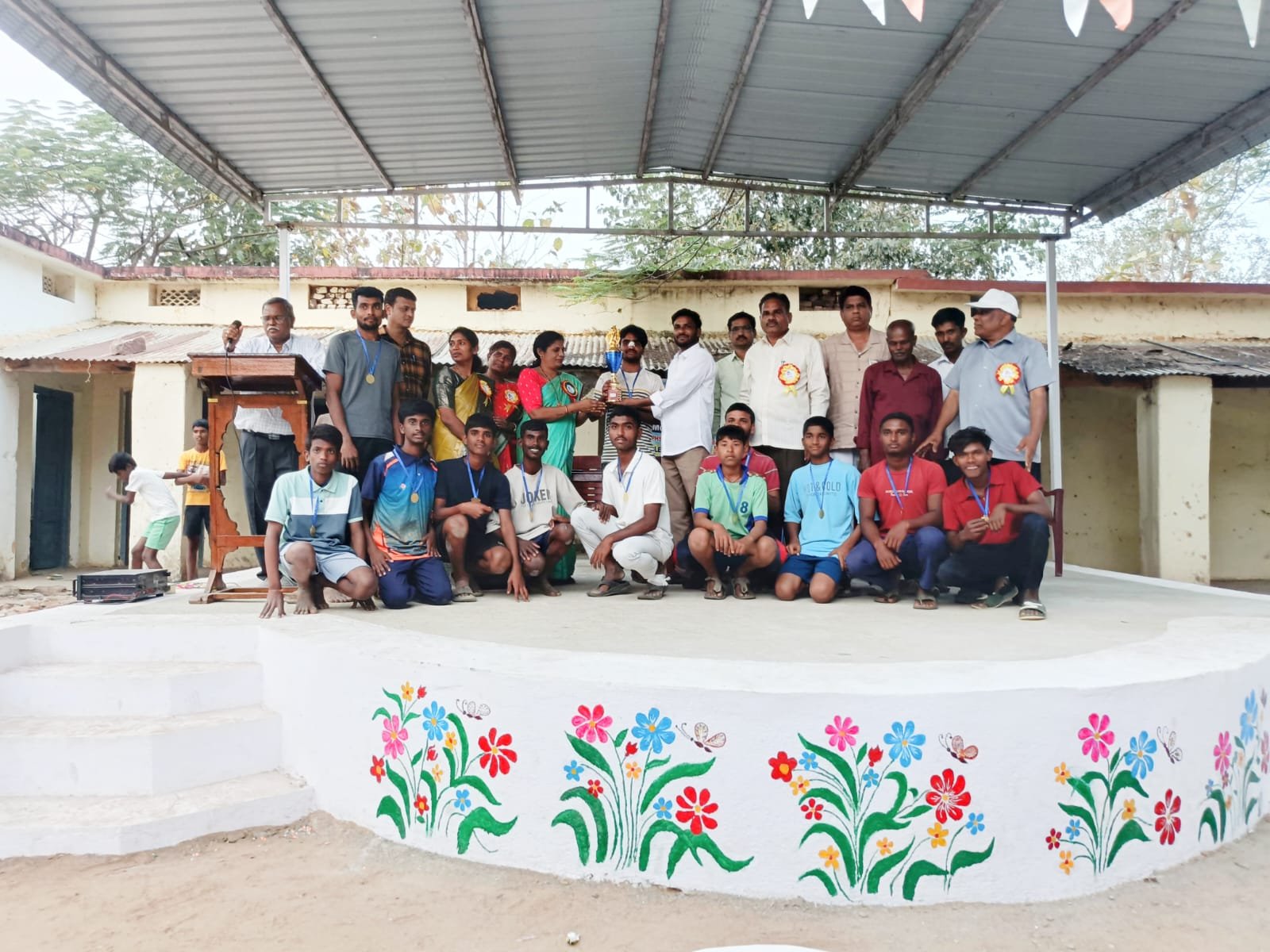 Presentation of prizes to winners of sports competitions