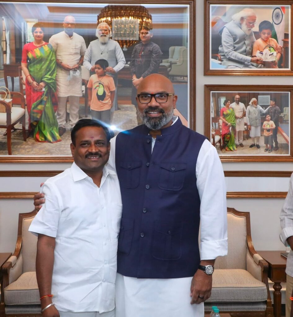 Former corporator Suresh joins BJP in presence of MP Arvind