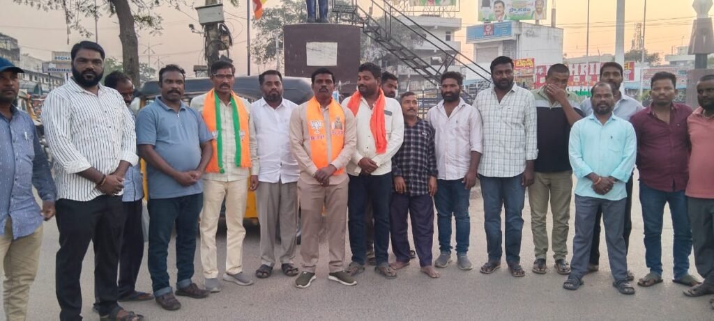 BJP's victory celebrations in Bodhan