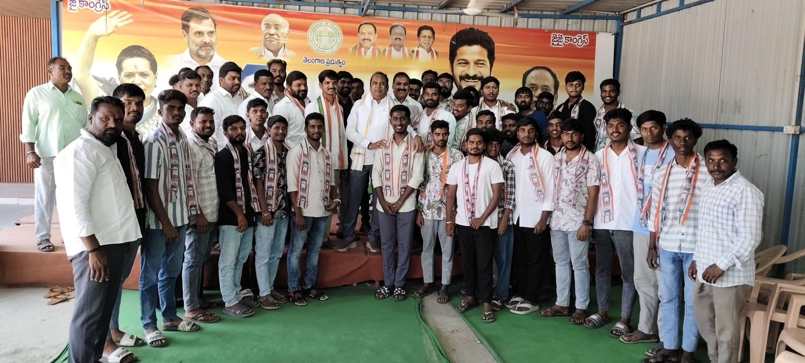 Brahmanpalli Sarpanch joins Congress