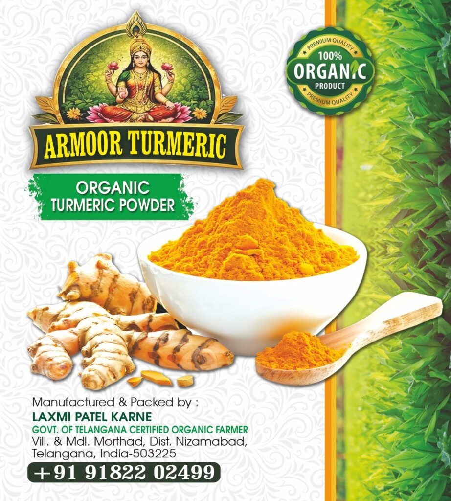 Demand for organic turmeric abroad