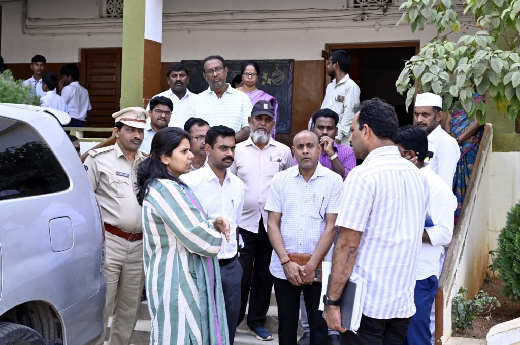Collector inspects distribution center