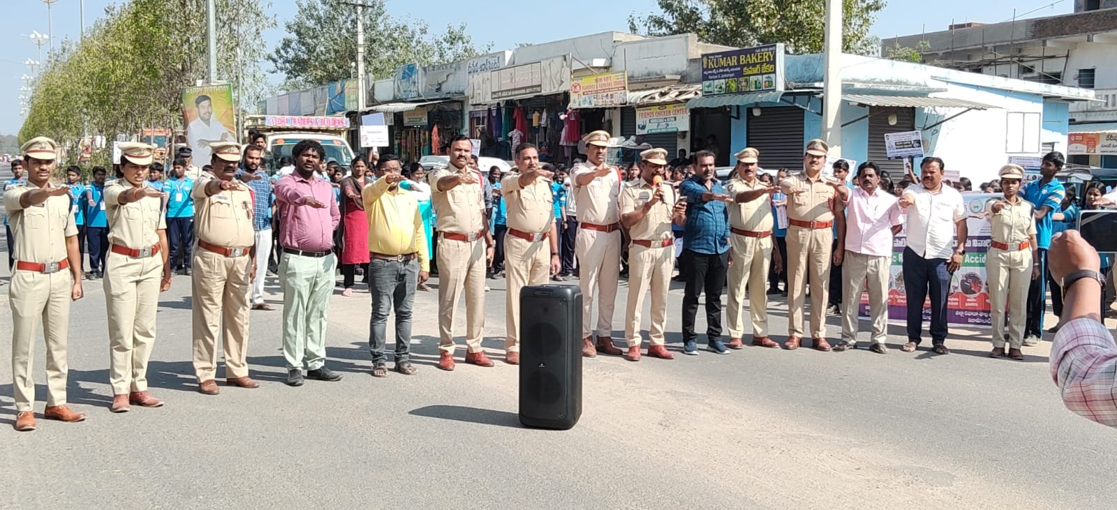 School students take oath on road safety