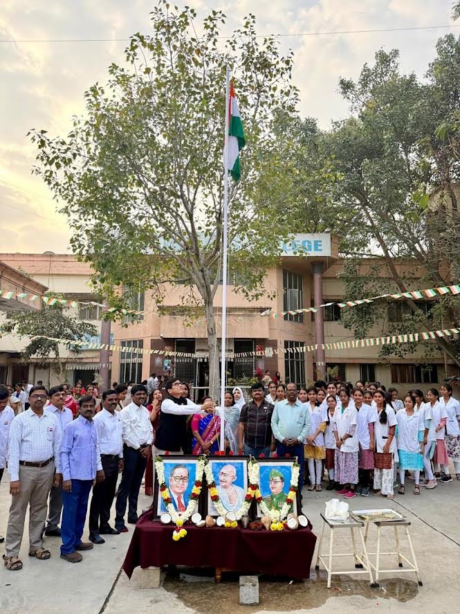 Tricolor flag unfurled at Government Medical College