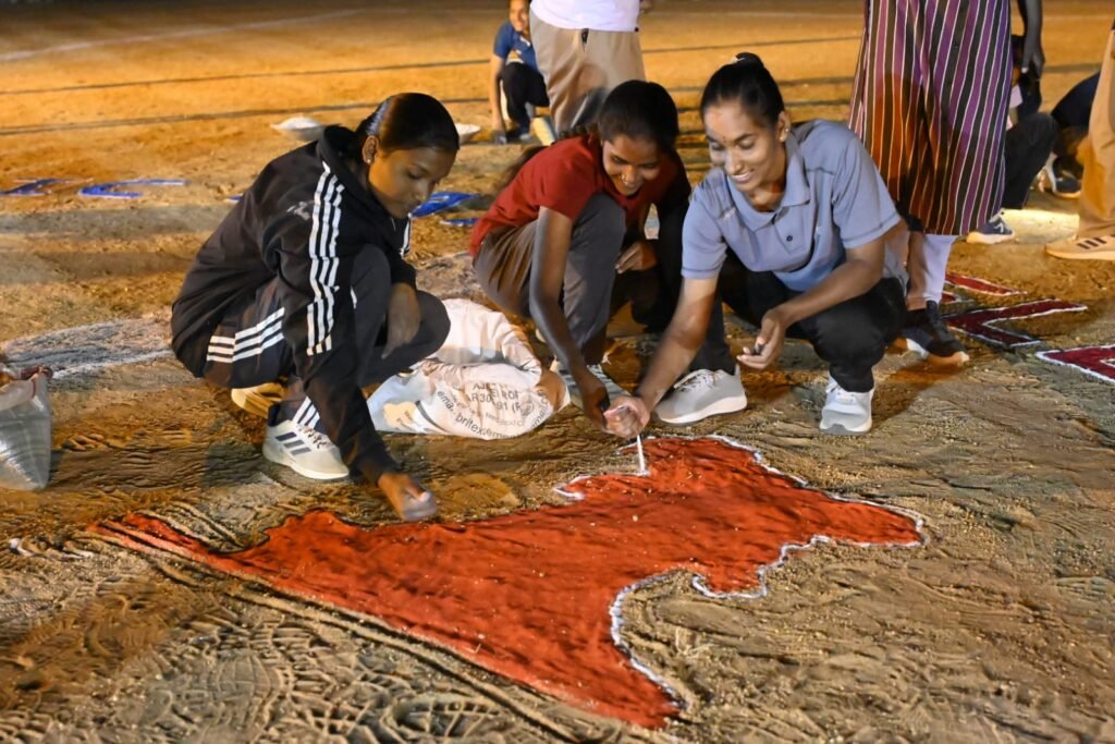 Police Parade Ground decorated for Republic Day celebrations
