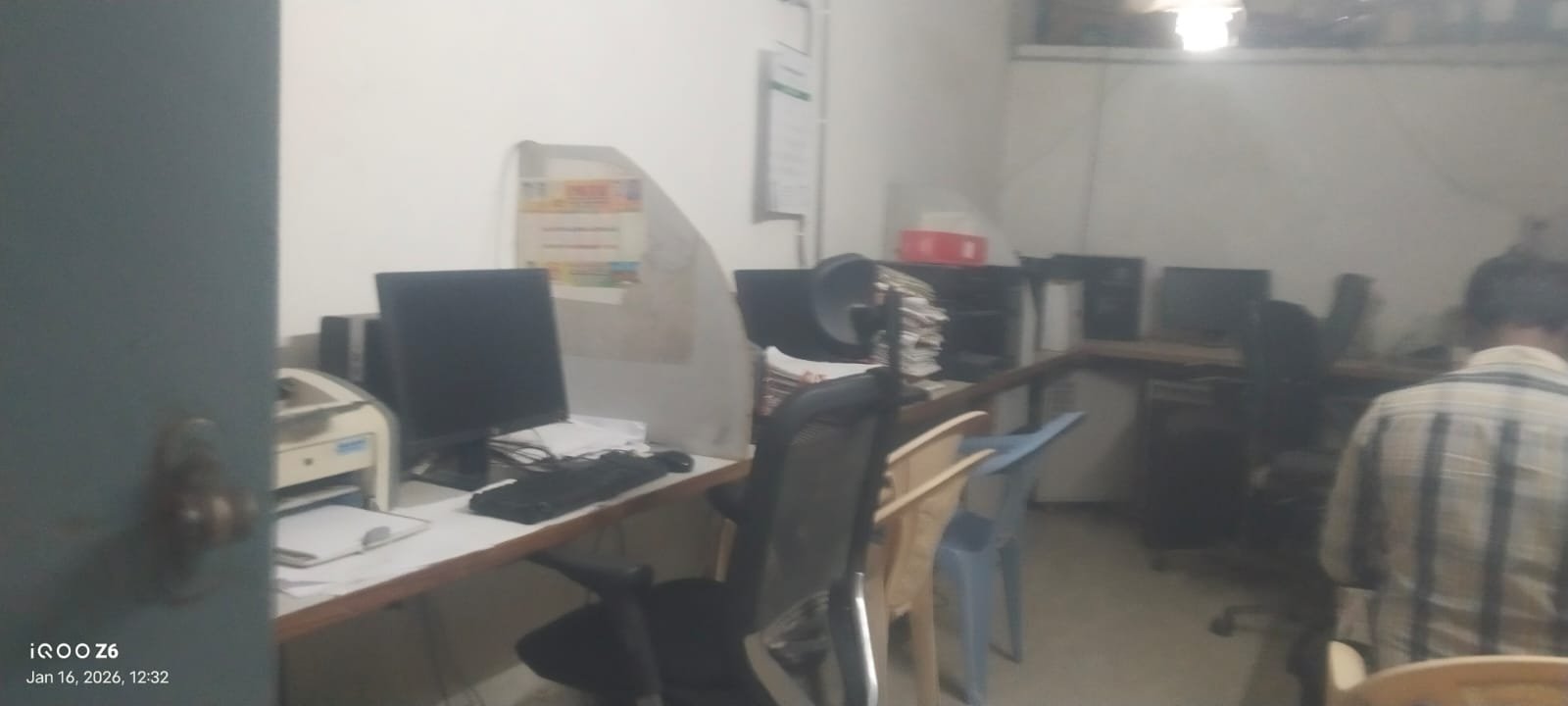 If the operator wants to come... we have to wait until noon.