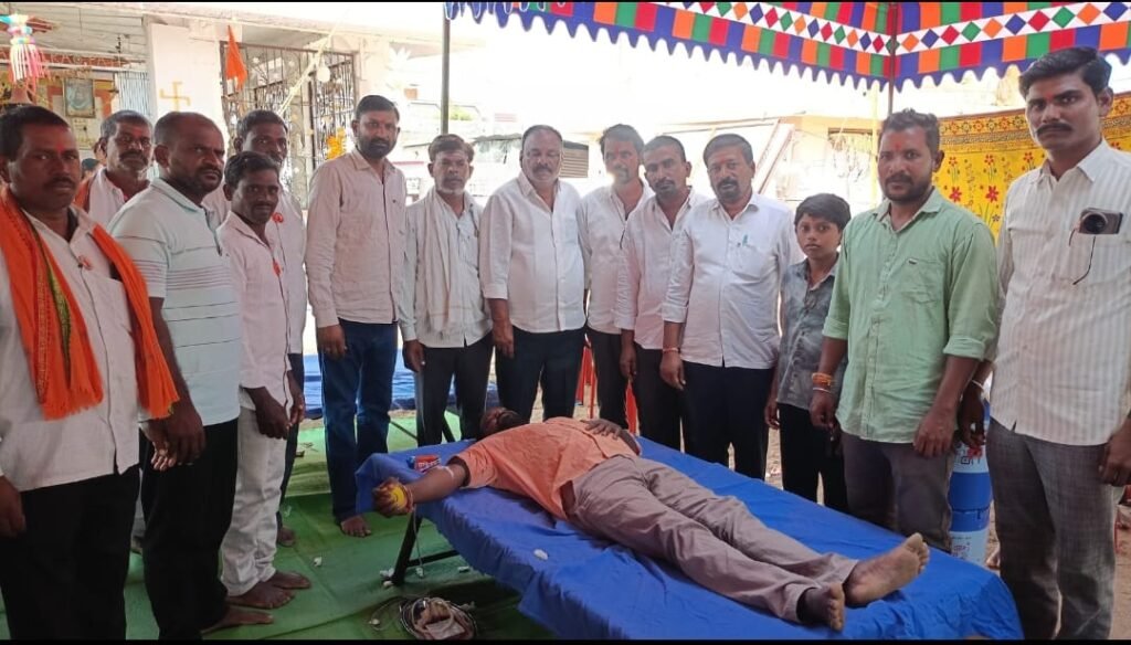 హున్సా గ్రామంలో రక్తదాన శిబిరం