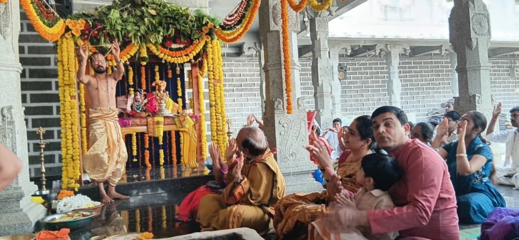 The eye-catching “Sri Goda Ranganatha” Kalyanam at Tirumala, Indore