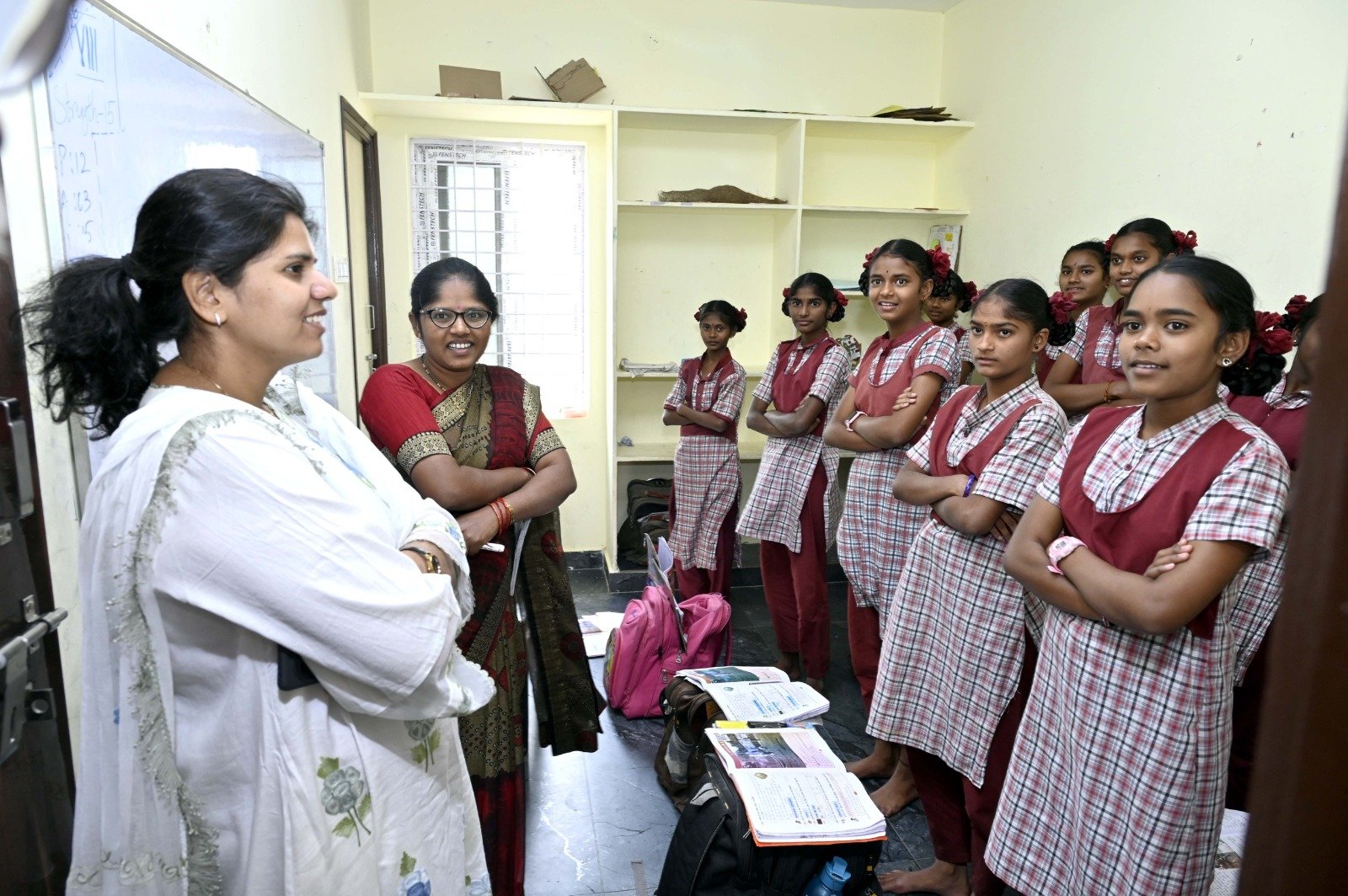 Collector visits KGBV school