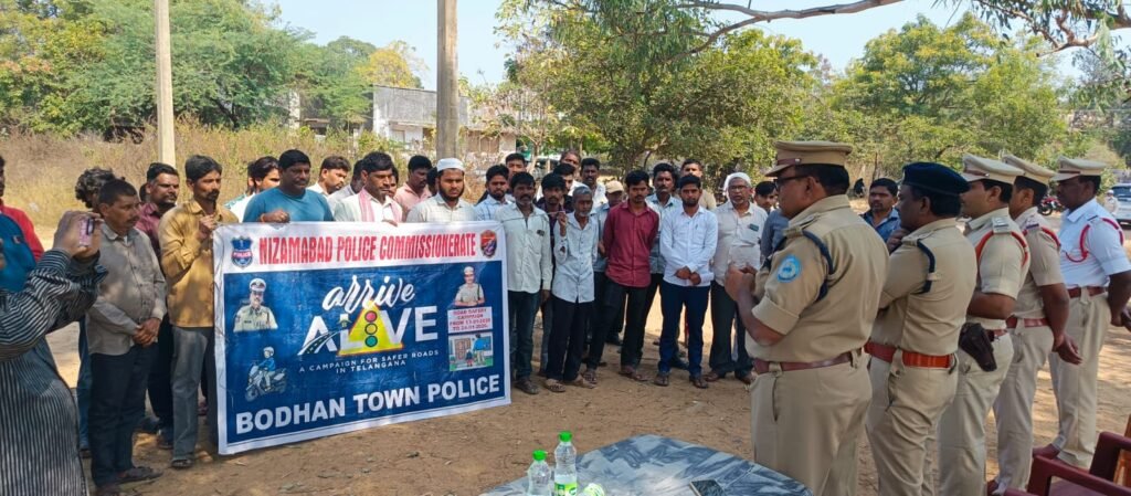 ‘Arrive-Alive’ road safety awareness programs in Bodhan