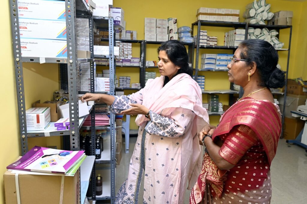 Collector conducts surprise inspection of Renjal PHC