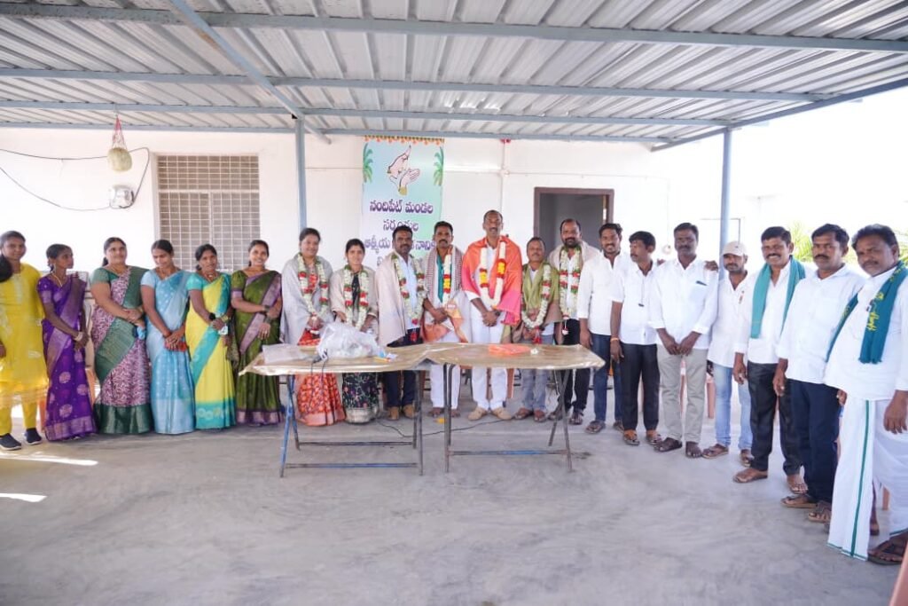 Cylinder Lingam as the President of Nandipet Mandal Sarpanch Forum