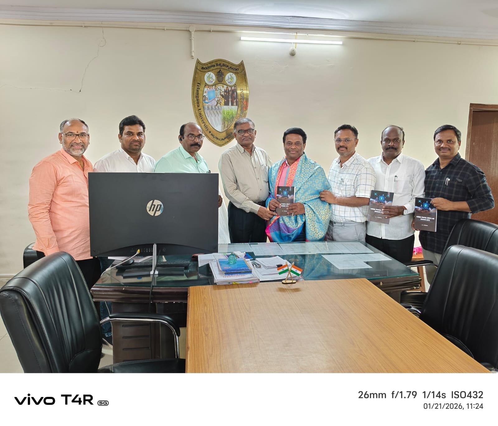 The book was launched by Registered Professor Yadagiri.