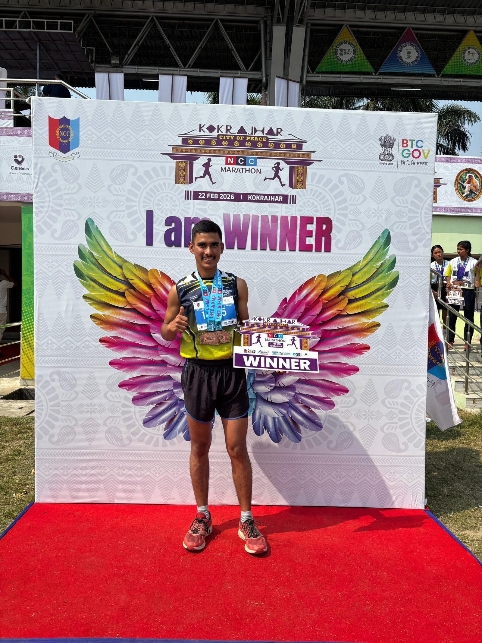 Srikanth finishes 2nd in national level marathon