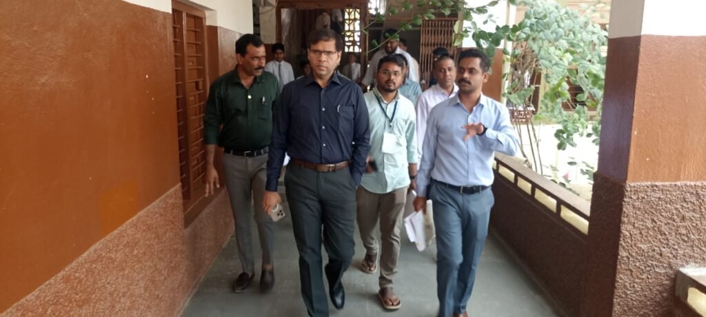 Inspection of strongrooms and election arrangements at Vijaya Mary School