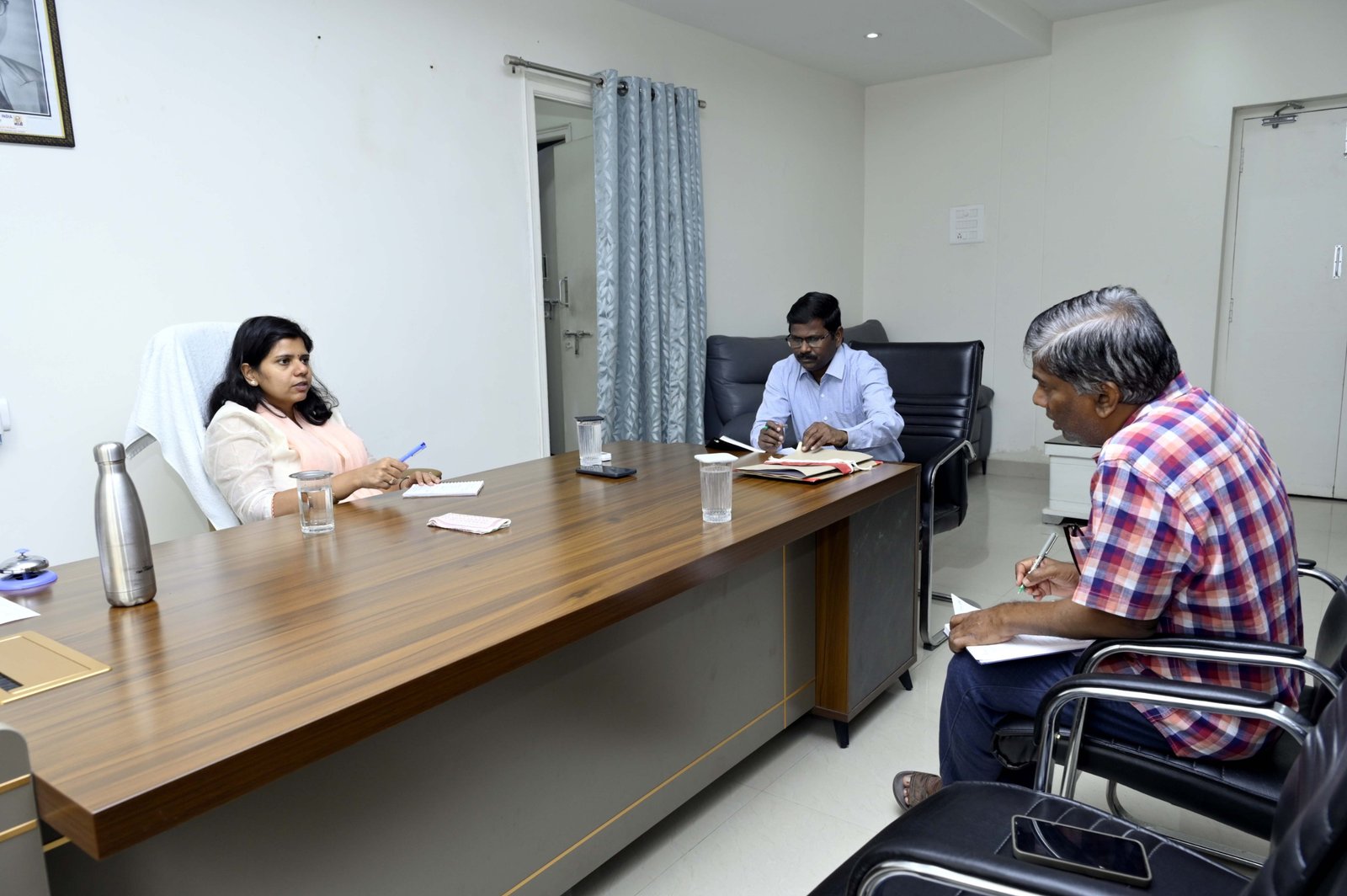Collector reviews election preparations with officials
