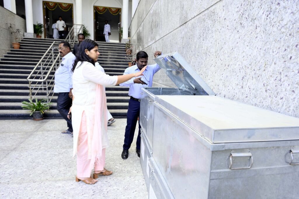Collector reviews election preparations with officials