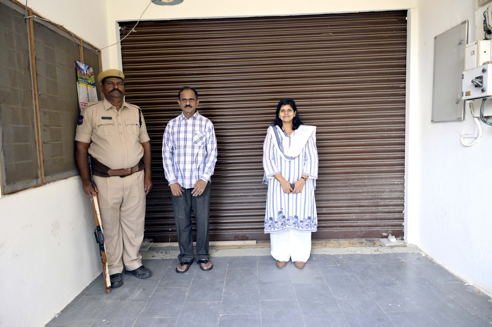 Collector visits EVM godown