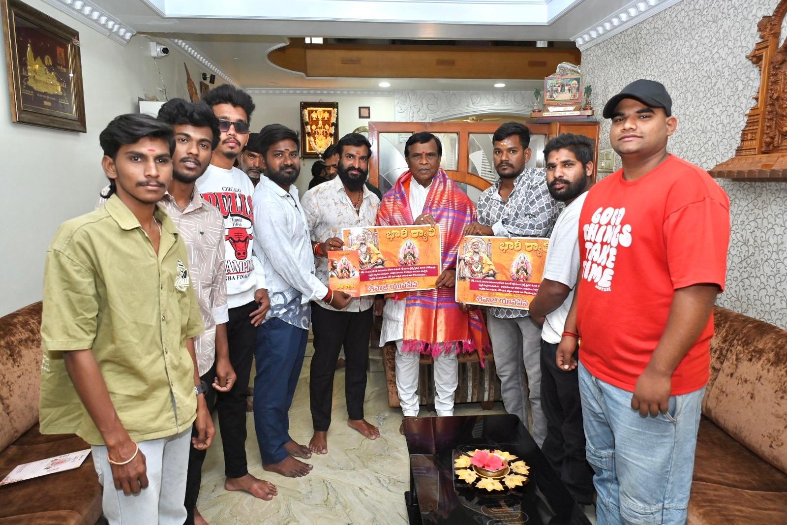 Invitation to MLA on the occasion of Chhatrapati Shivaji Maharaj Jayanti celebrations