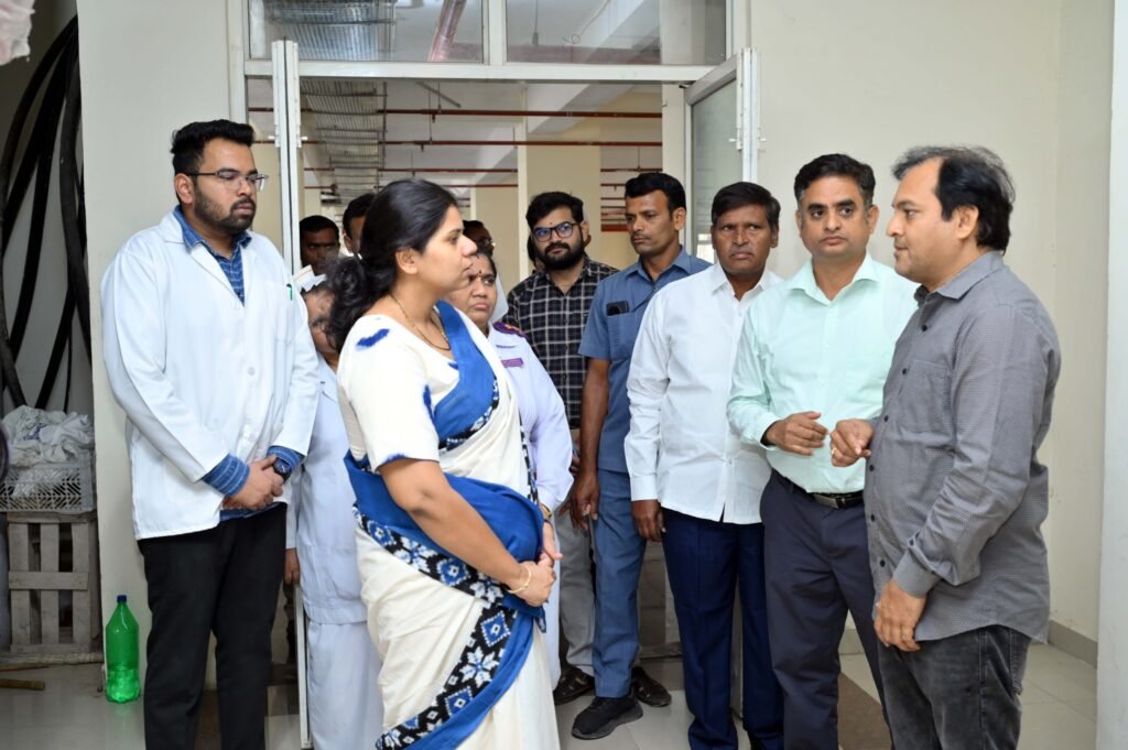 Collector inspects government general hospital