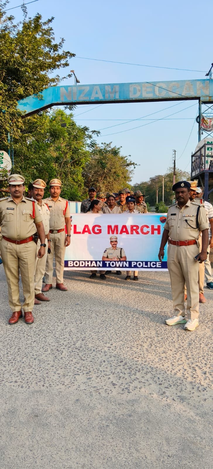 Flag march events organized during Municipal Corporation elections
