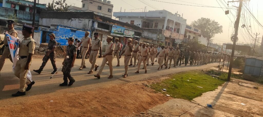 Flag march events organized during Municipal Corporation elections
