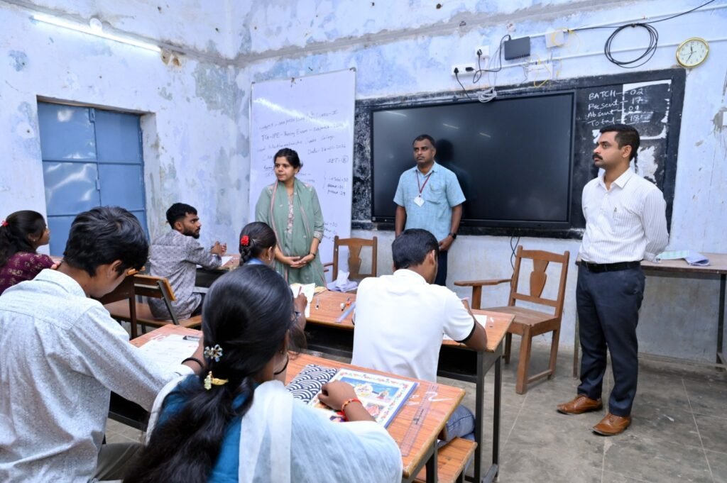 Collector inspects Inter exam center