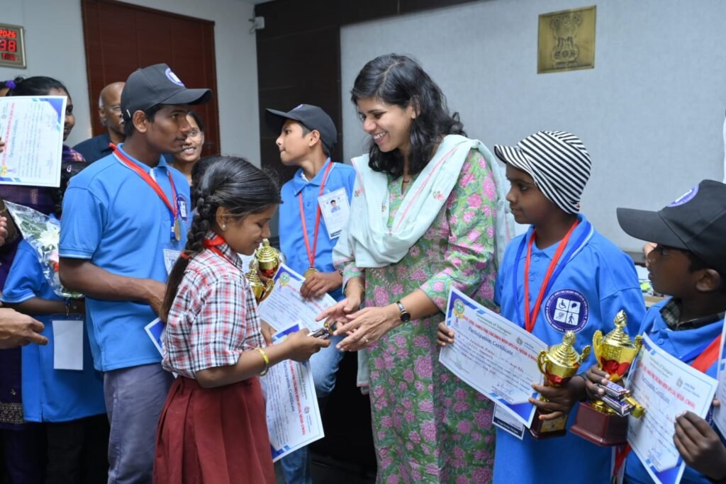 Talent of "future" students of Nizamabad district in state level sports