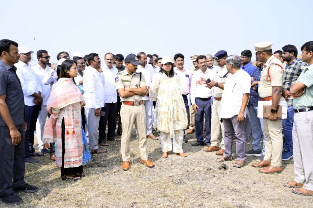 Collector, CP inspect arrangements for Chief Minister's visit
