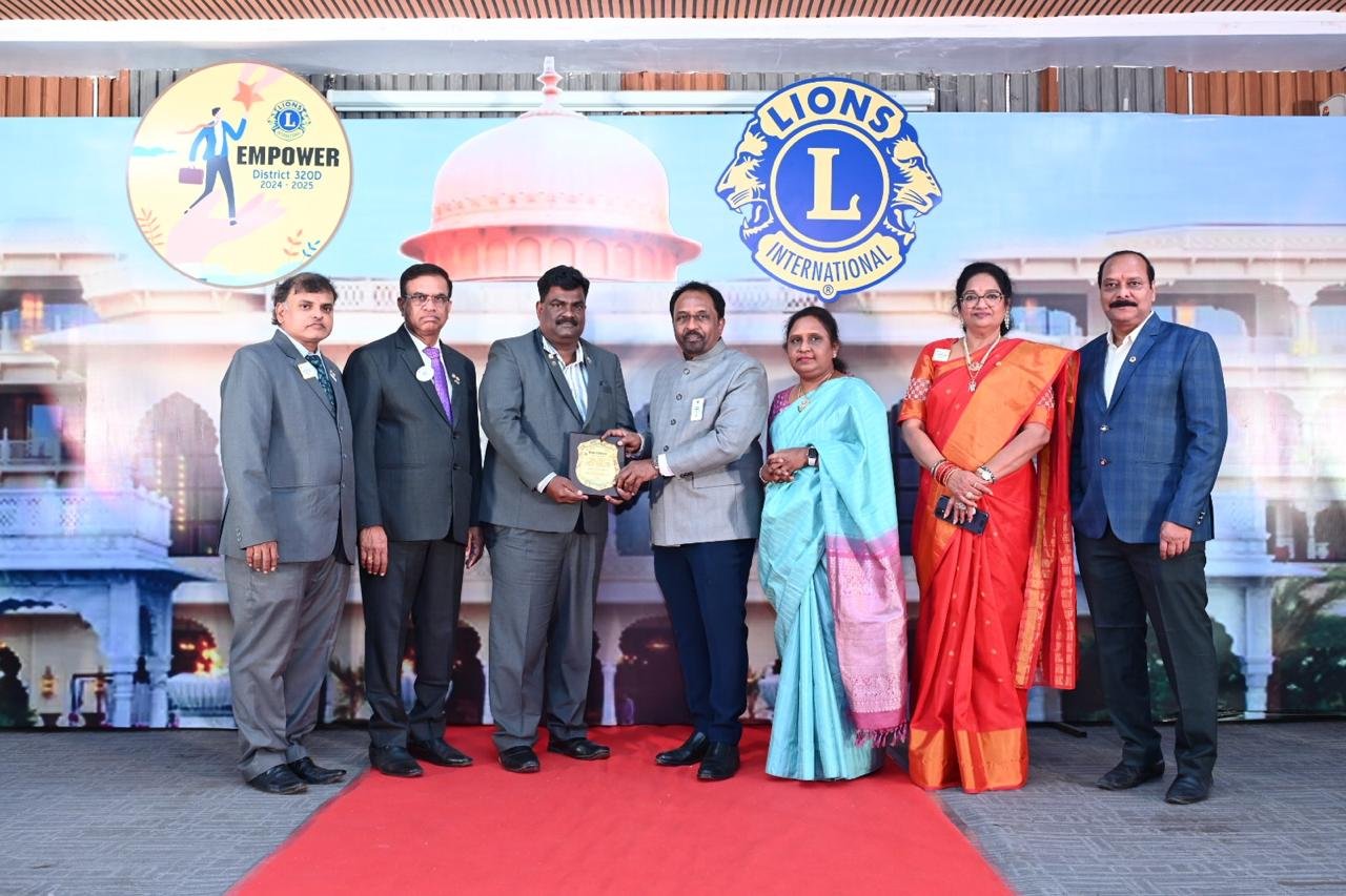 Lion Vijayanand gets Best Zone Chairman Award, District Governor Medal