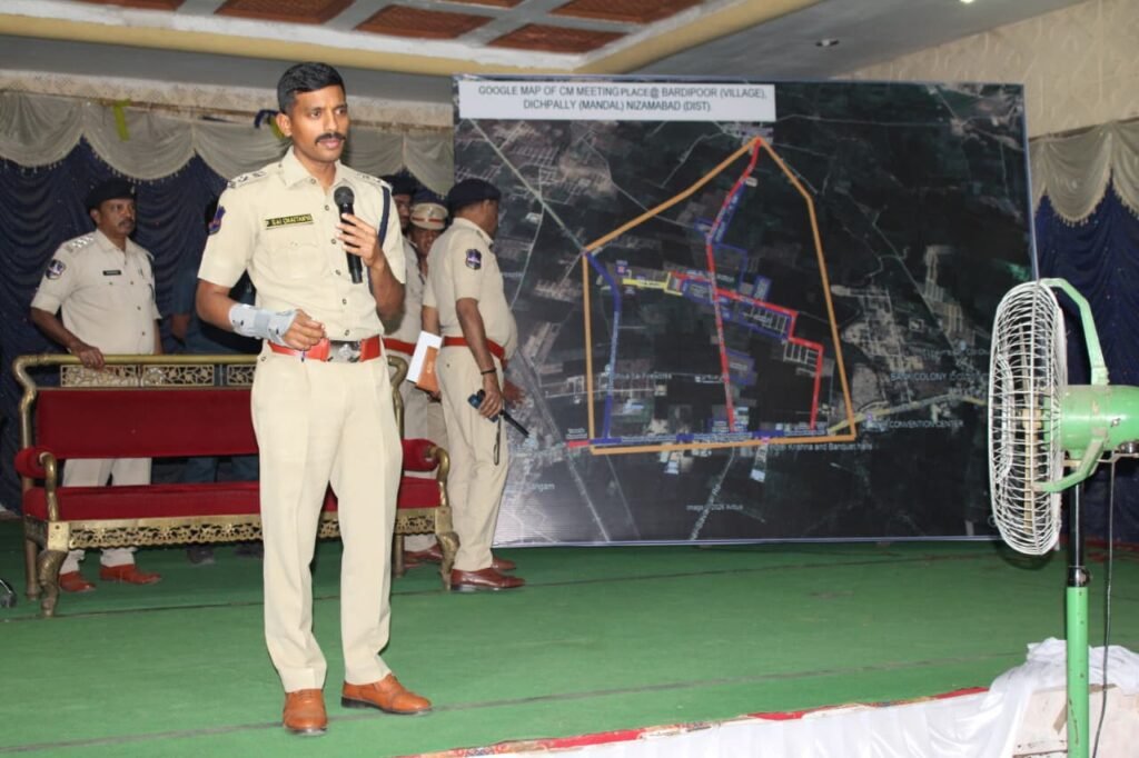 CP inspects arrangements for Chief Minister's public meeting