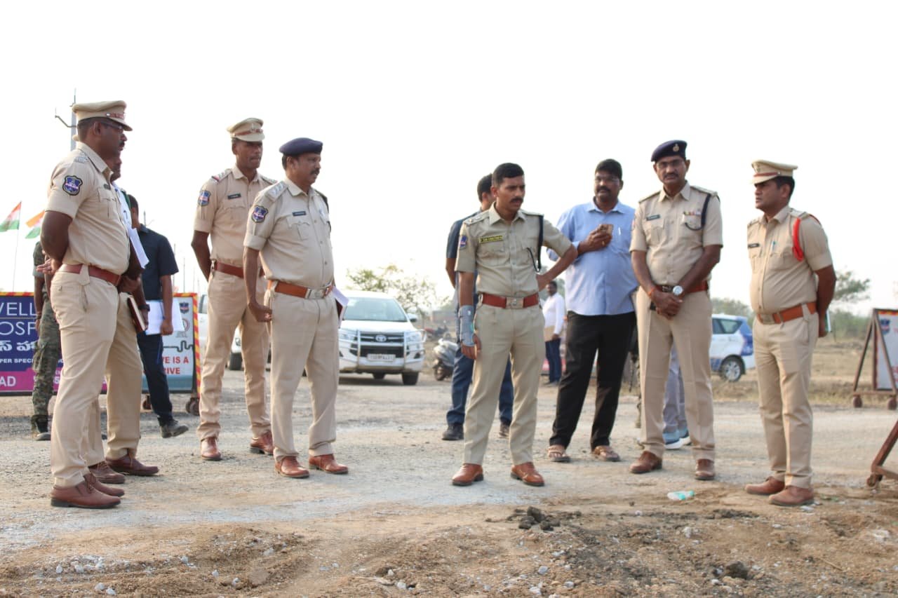 CP inspects arrangements for Chief Minister's public meeting