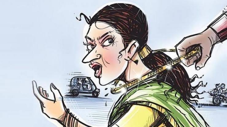 Chain snatching in Kotagiri.. Three-tula chain stolen..