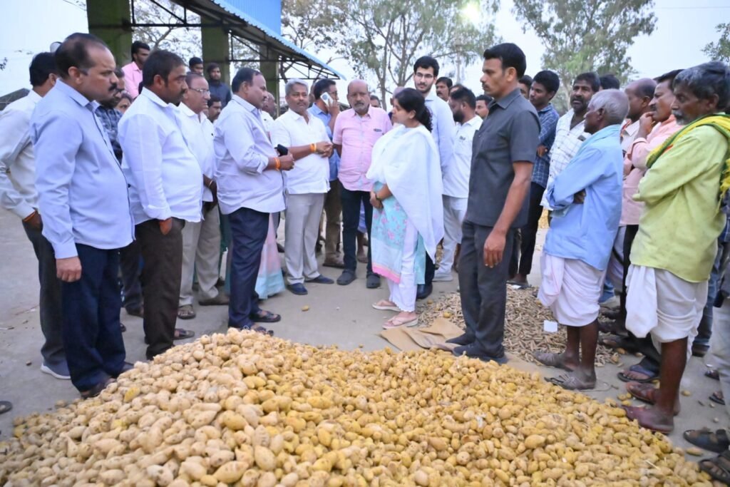 Collector visits turmeric fields
