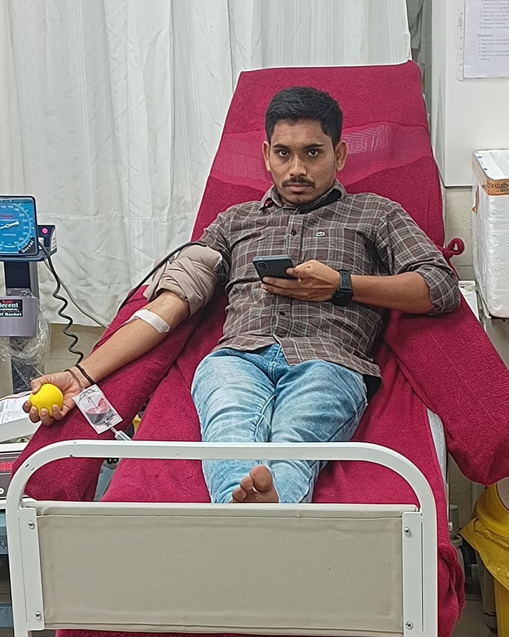 Three units of blood donated to a child for heart surgery