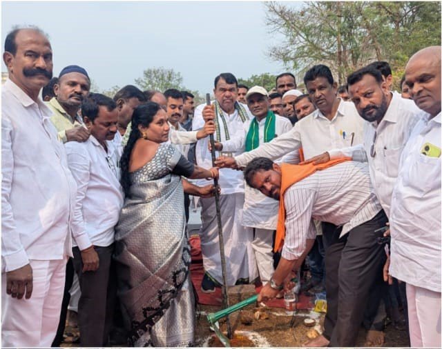 Bhoomi puja for development works
