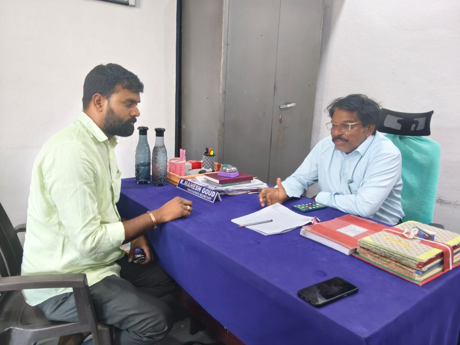 DPO inspects gram panchayat records